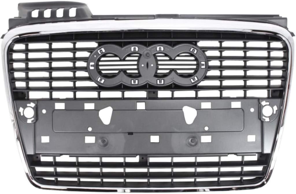 Audi A4 S4 Grille Assembly 2005-2009 Gray Plastic L998