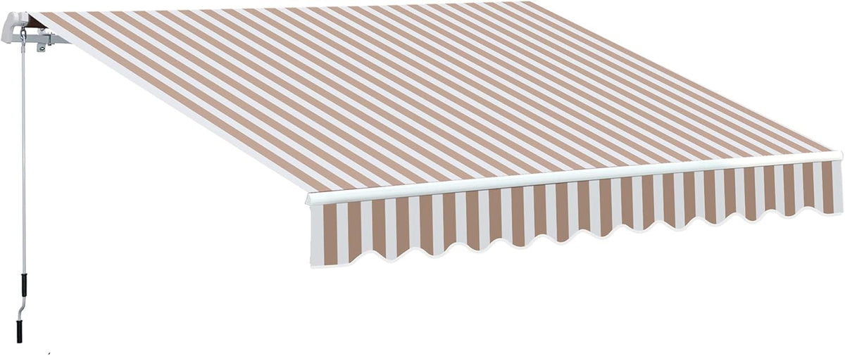 Light Grey Retractable Patio Awning Canopy K458