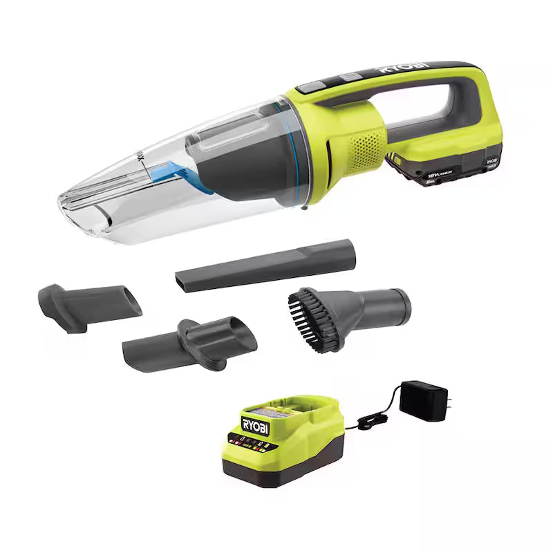18V Cordless Wet/Dry Hand Vacuum Kit with Battery and Charger F31448
