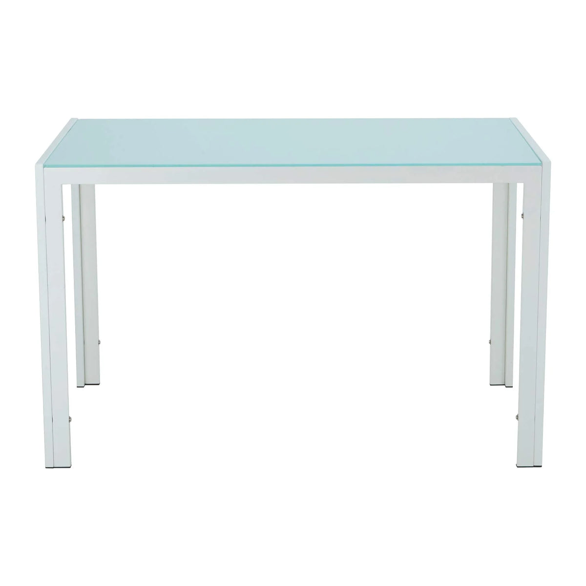 White Tempered Glass Computer Desk Z98107