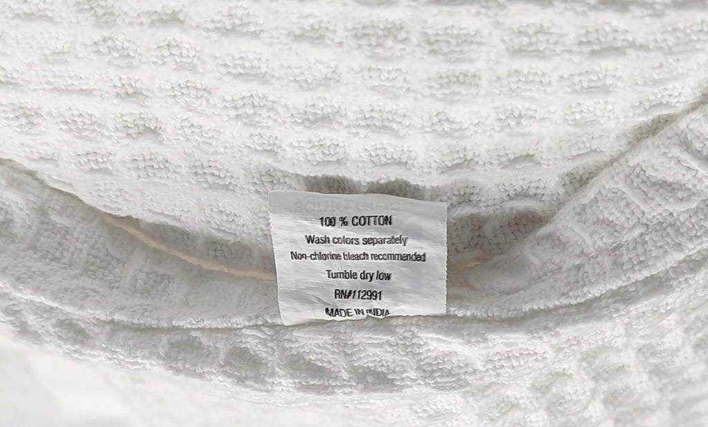 100% Cotton King White Waffle Blanket V6719