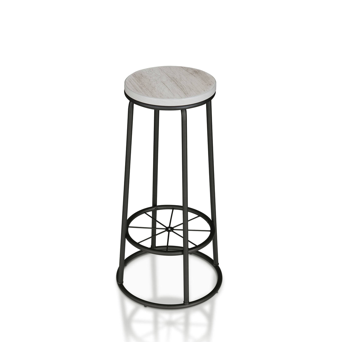 Rustic Metal Barstools Set of 2 K917701