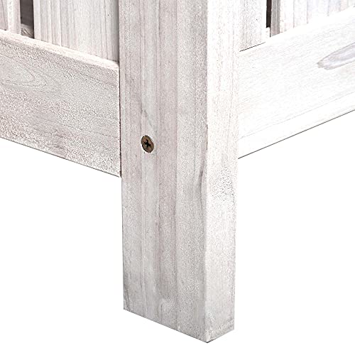 Wooden Storage Bench with Storage Box P4389