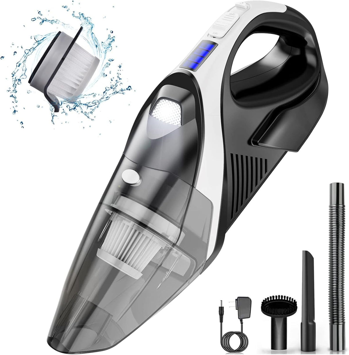 Cordless Handheld Vacuum 9000Pa with LED Light P627