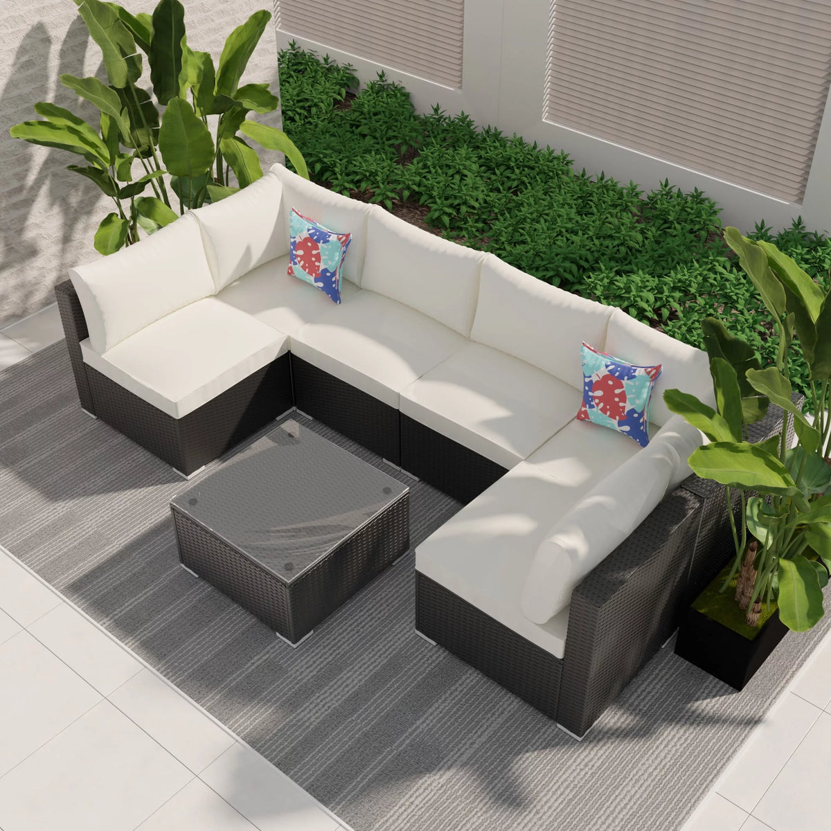 7 Pcs Outdoor Patio Sofa Set B947