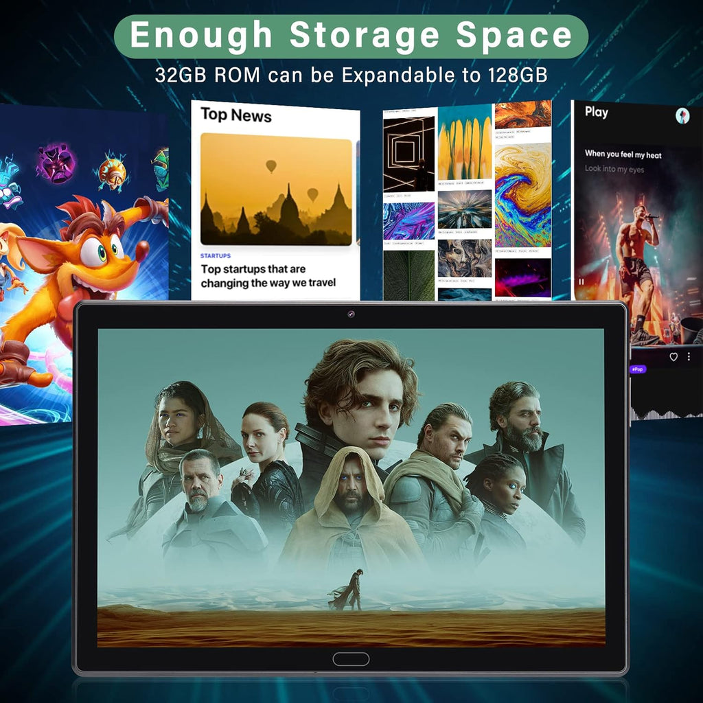 10 inch Android Tablet with 32GB Storage O775