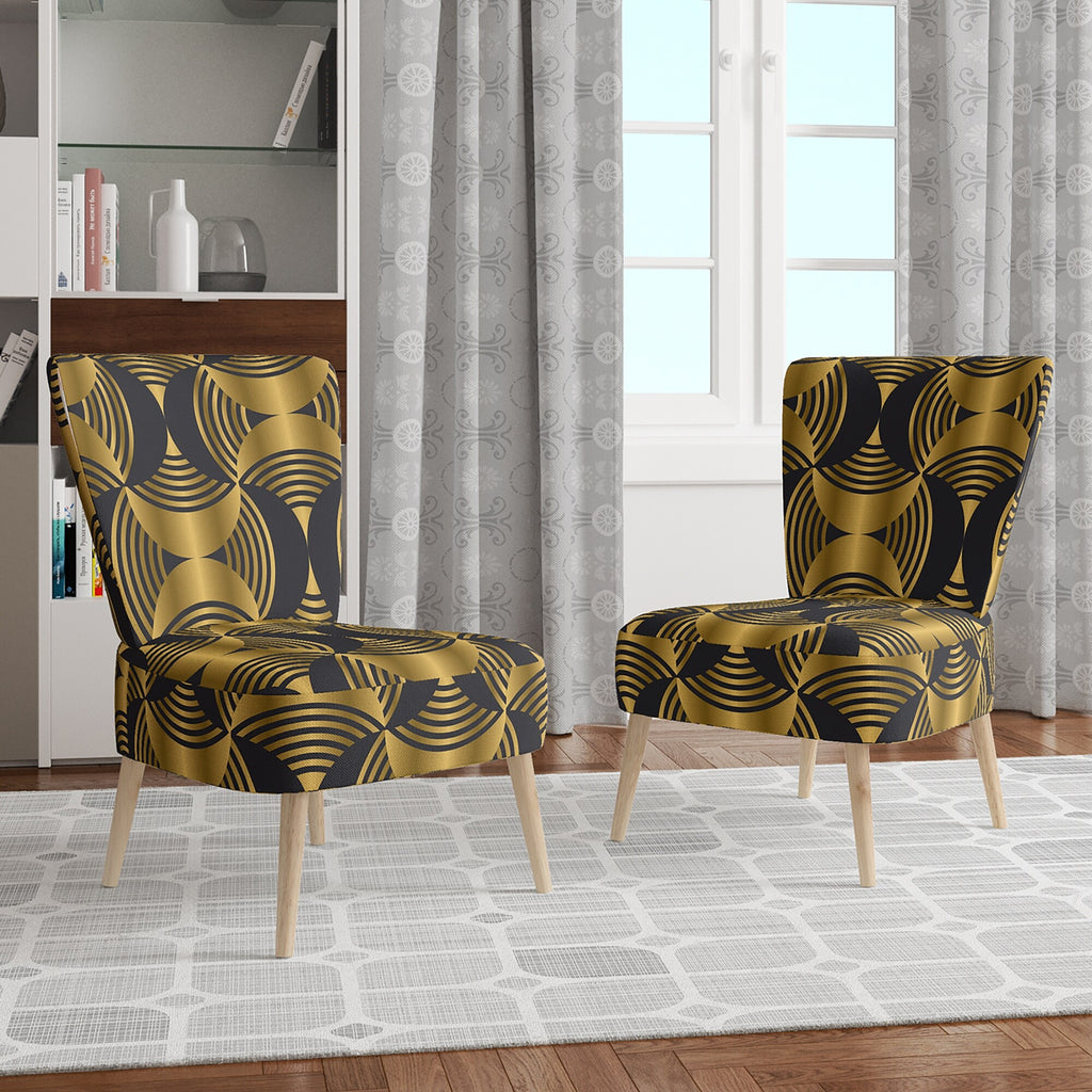 Upholstered Mid-Century Accent Chair F565