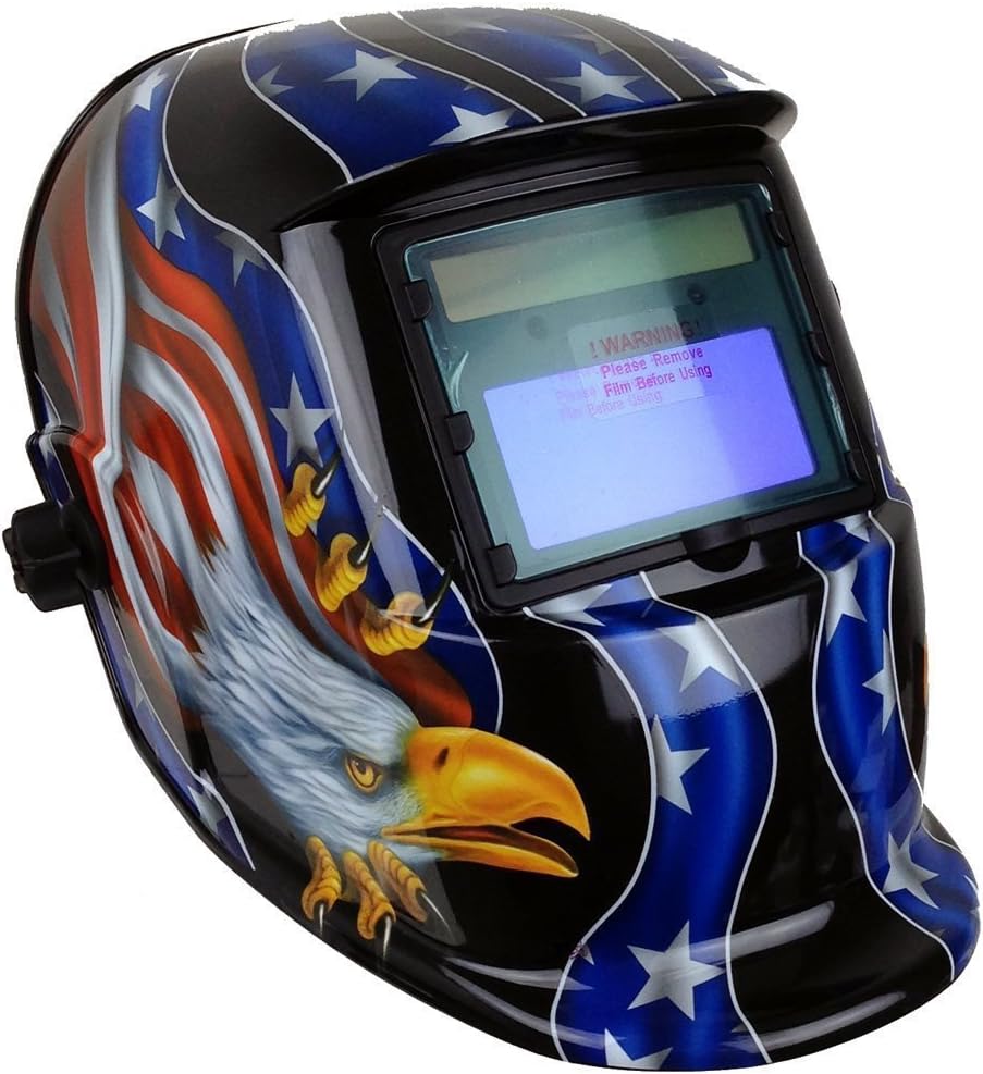 Solar Powered Auto Darkening Welding Helmet Pack of 2 H37757