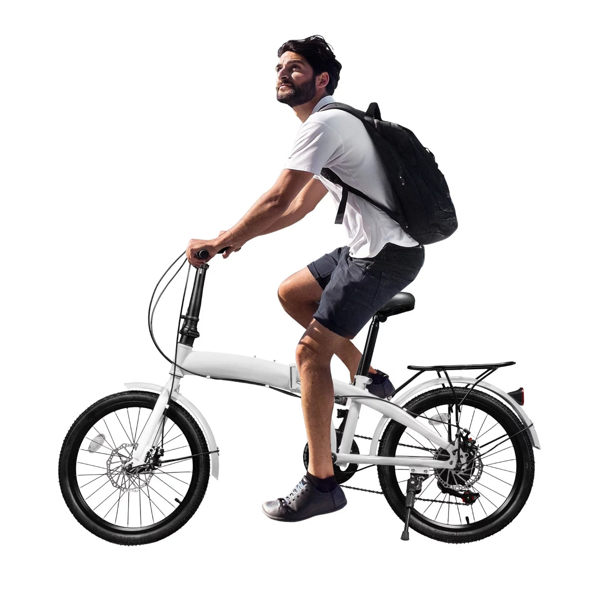 20-inch Wheels 7 Speed Folding Bike High Carbon Steel Bicycle Z3925
