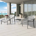 Aluminum Slat Patio Dining Chair E643114