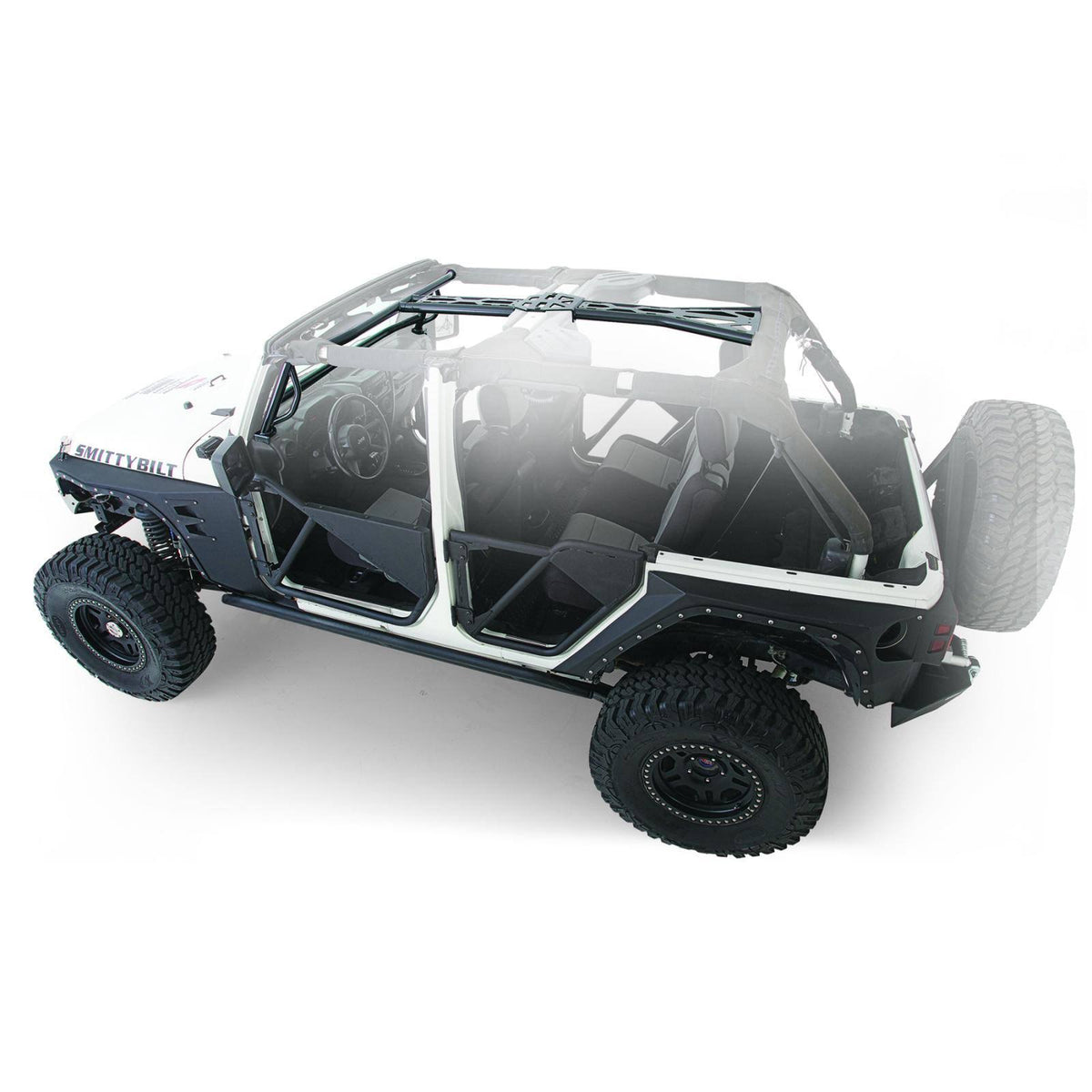 Black Jeep Wrangler Cage Kit J7547