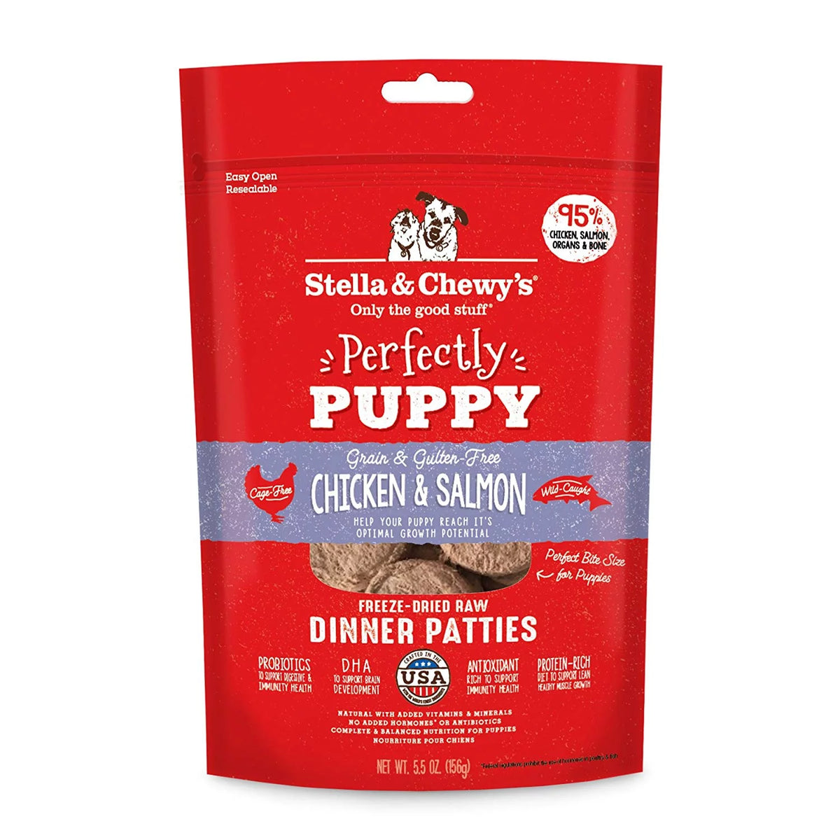 Chicken & Salmon Freeze-Dried Raw Dog Food, 5.5 oz L24410