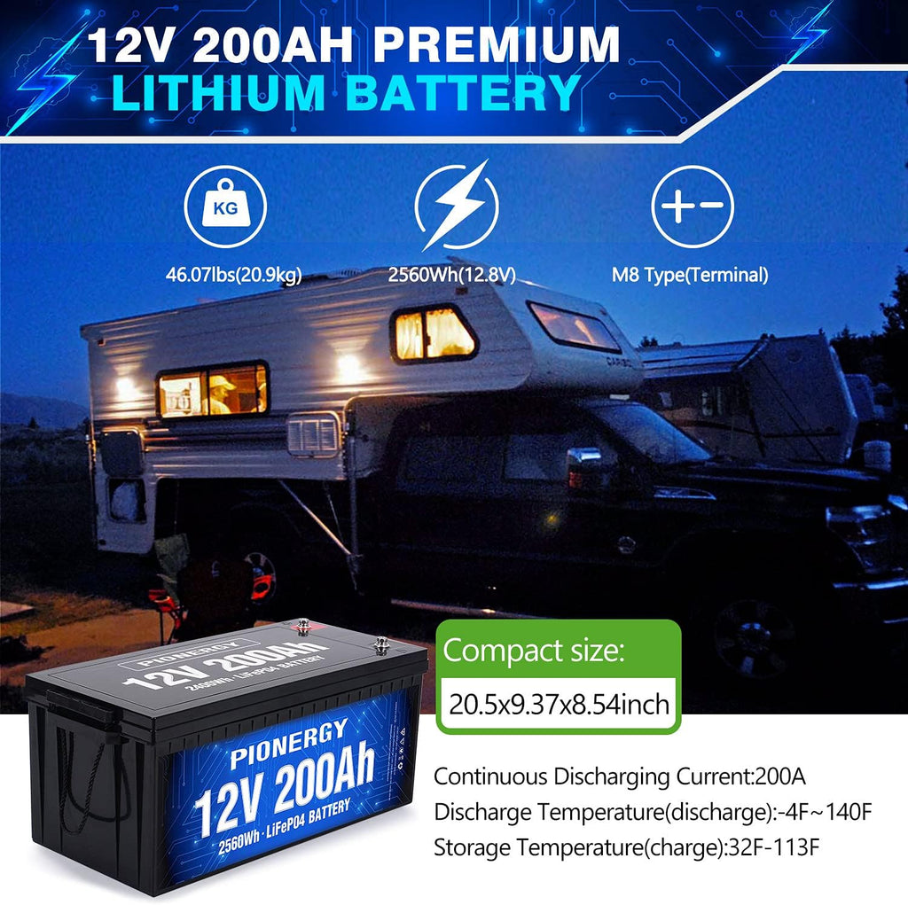 12V 50Ah LiFePO4 Battery with Built-In BMS U8380