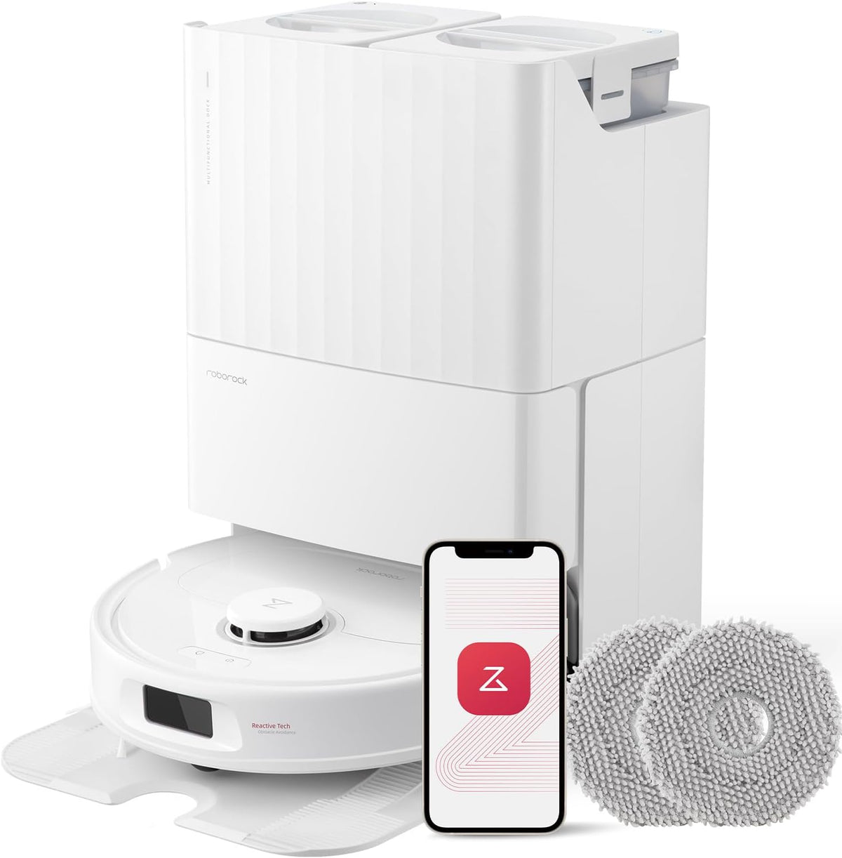 Robot Vacuum and Mop 4 Pack Microfiber Mop Cloths V61802