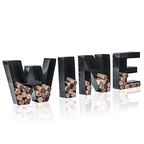 Metal Letter Wine Cork Keepsake Saver & Holder B565927