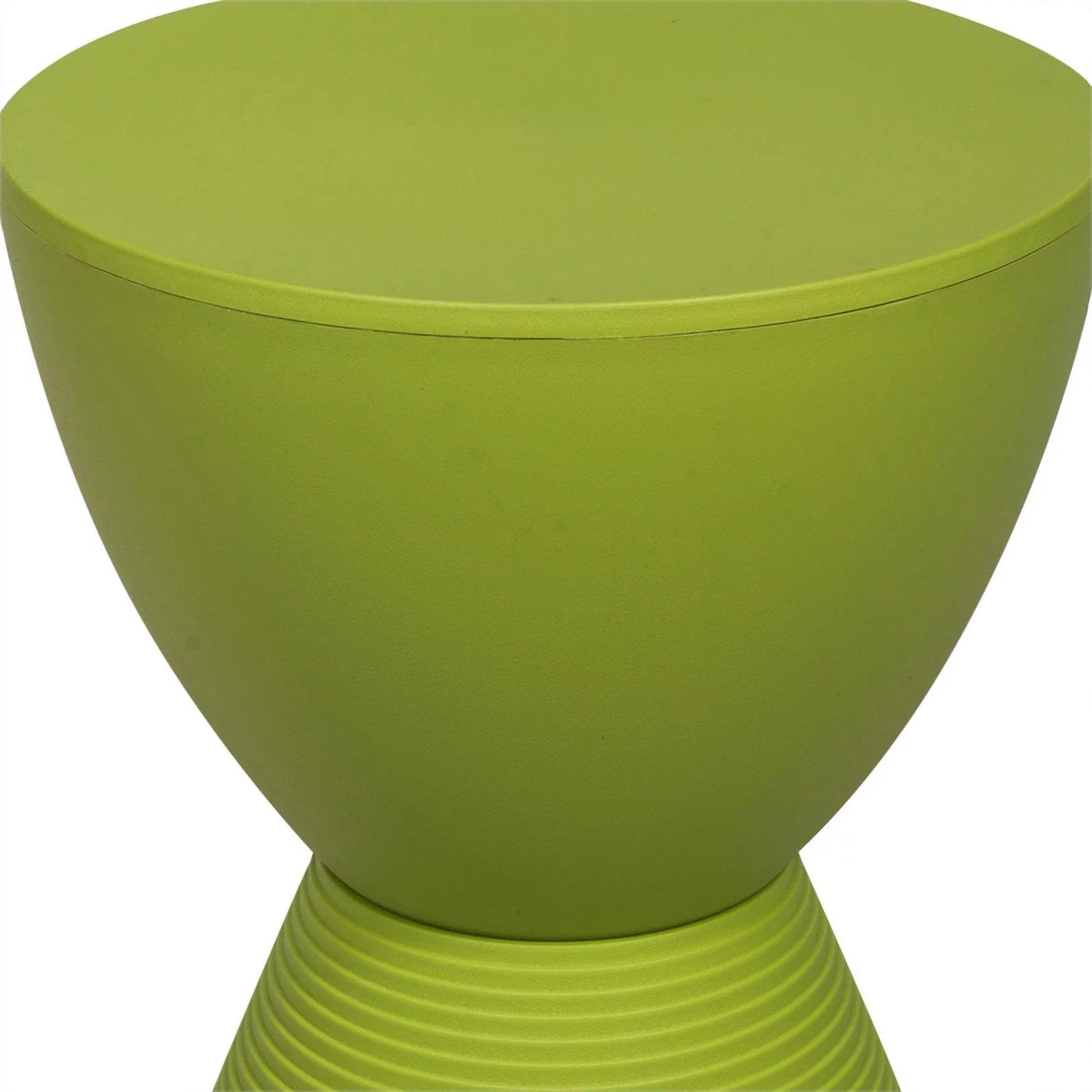 Green Plastic Round End Table Set of 2 P9273
