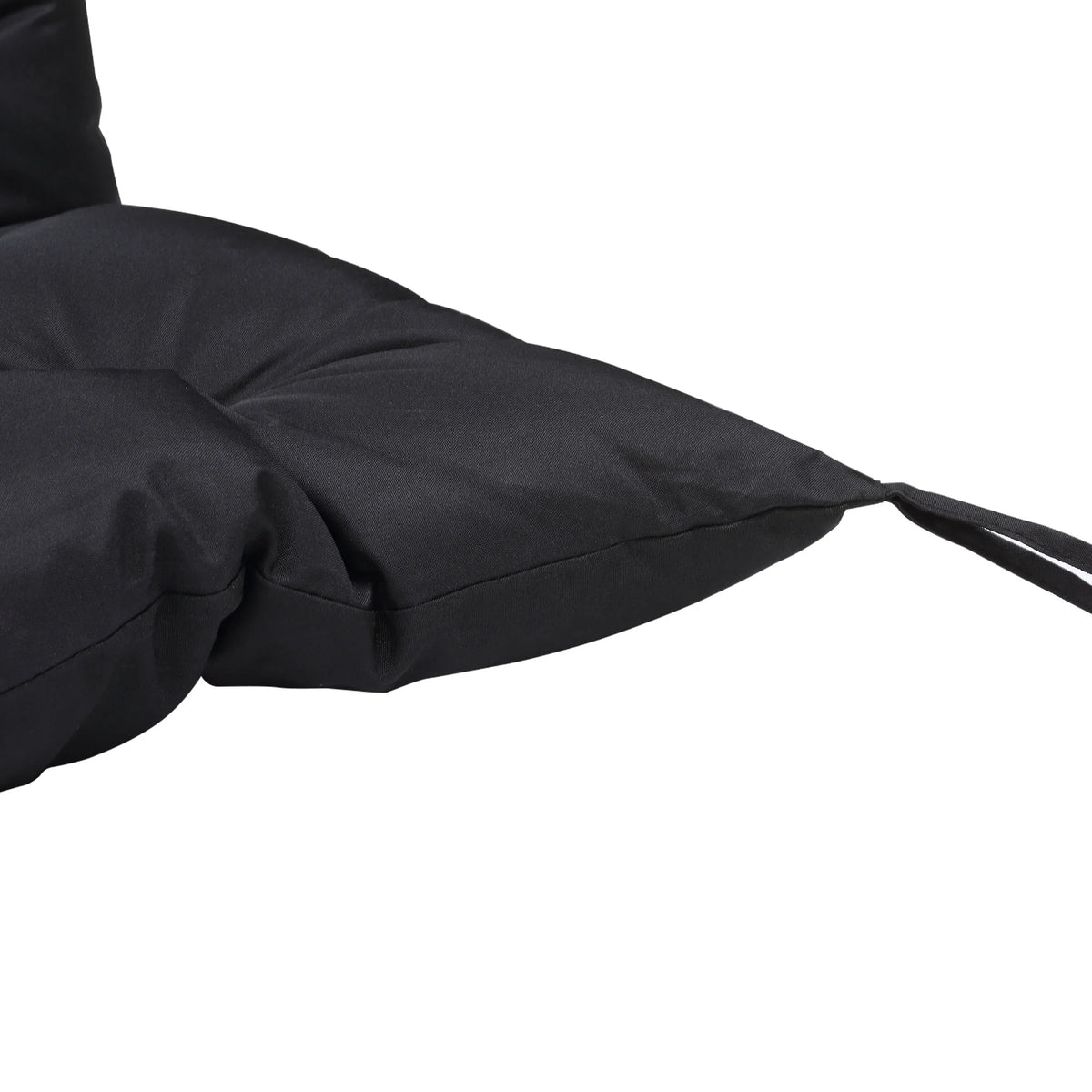 Black 3 Seater Outdoor Bench Swing Chair Replacement Cushions A408