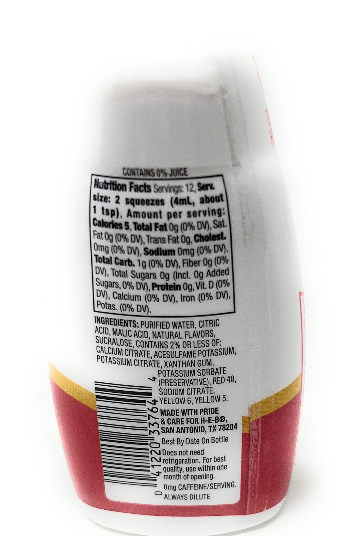 Mango Peach Liquid Beverage Enhancer Drink Mix 1.62oz P983