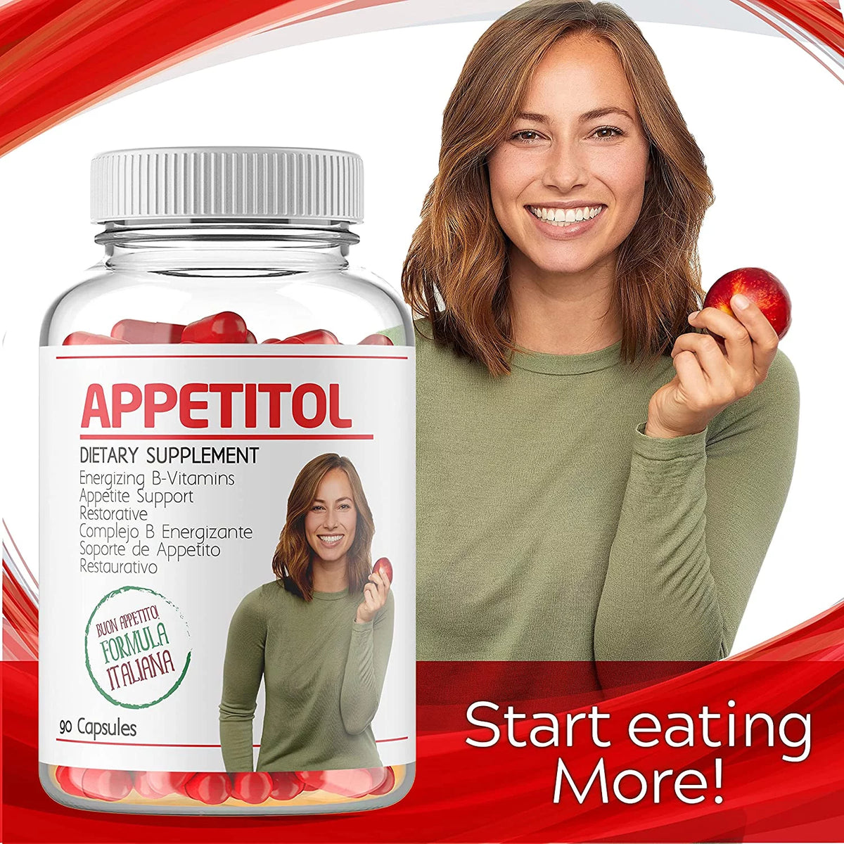 Natural Appetite and Weight Gain Capsules F7108