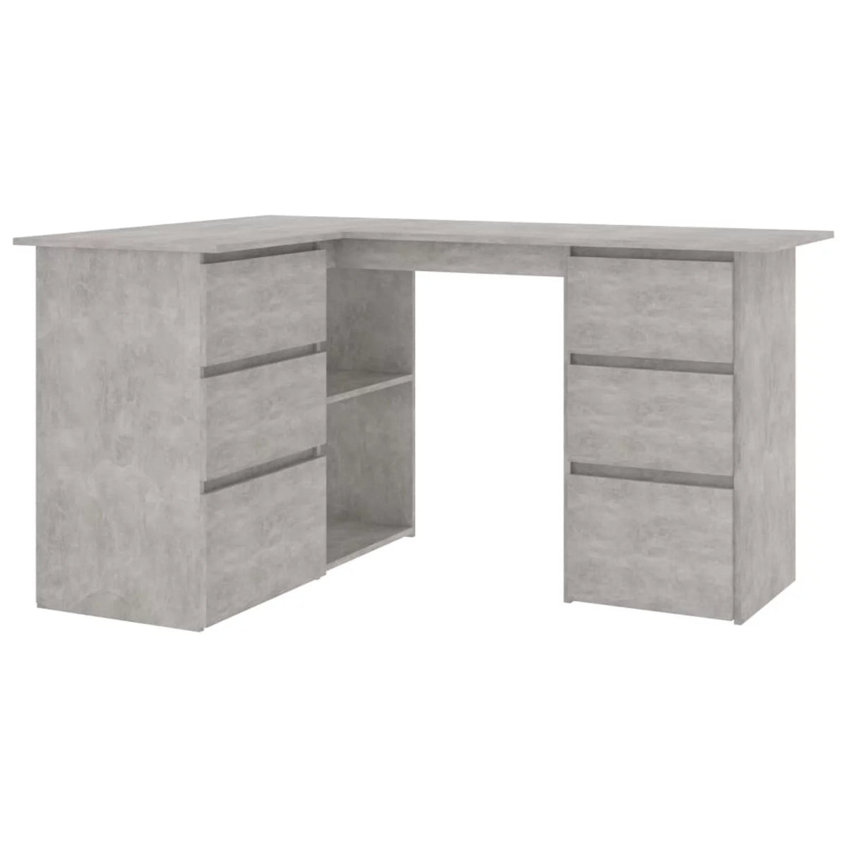 Corner Desk Concrete Gray Chipboard K18690