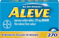 Naproxen Sodium 220 mg Pain Reliever Fever Reducer 270 Count E7557
