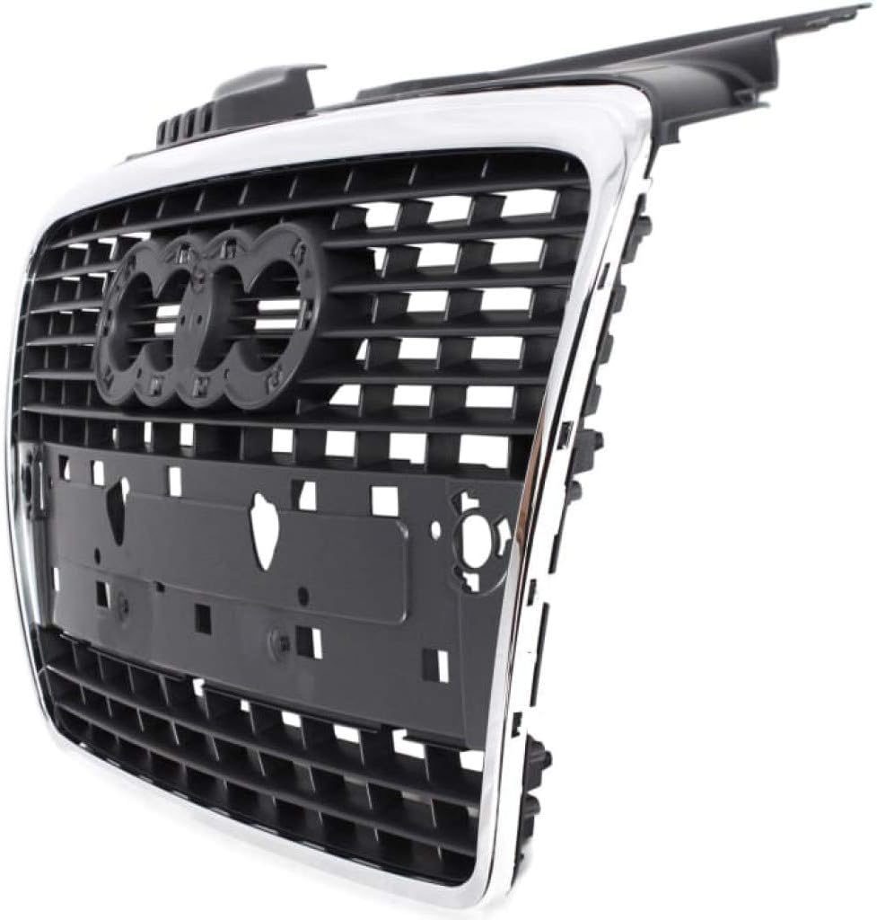Audi A4 S4 Grille Assembly 2005-2009 Gray Plastic L998