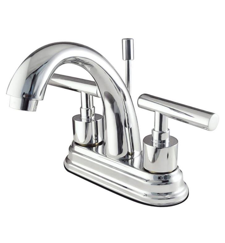 Centerset Lavatory Faucet with Pop-Up, Satin Nickel T210533