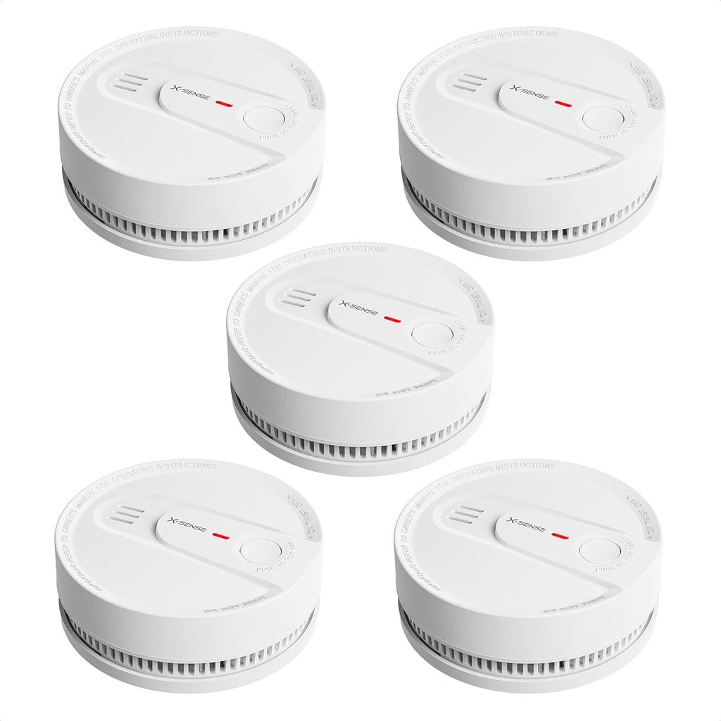 Smoke Detector Alarm, 10-Year Lithium Battery, LED Indicator, Pack of 2 N922