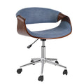 Blue Upholstered Adjustable Office Chair B563