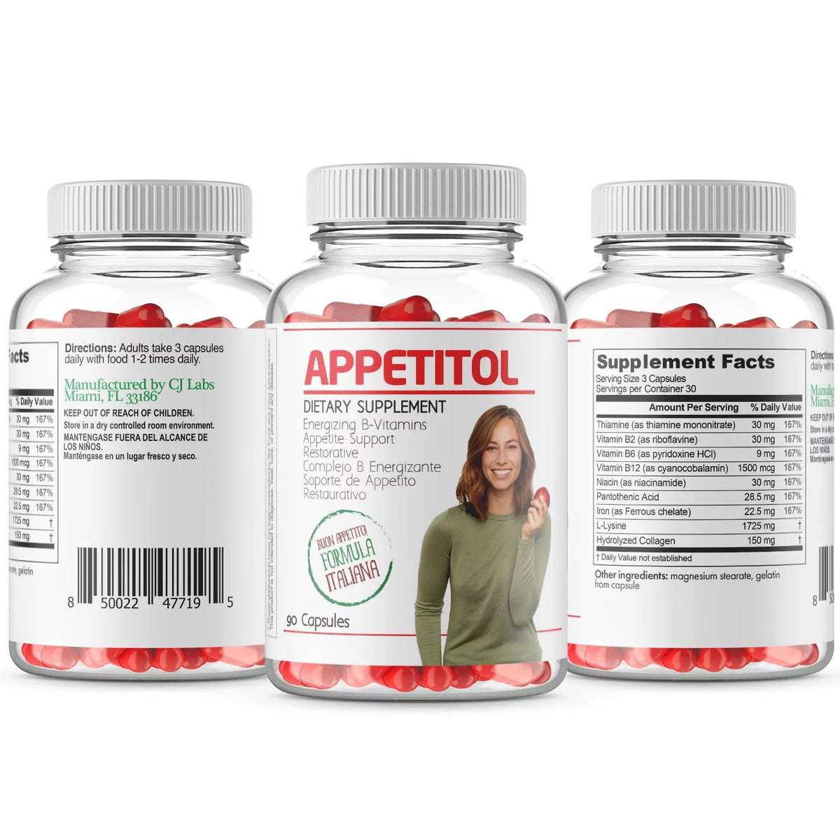 Natural Appetite and Weight Gain Capsules F7108