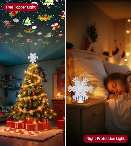Golden Pentagram Christmas Tree Star Topper with Led E953188