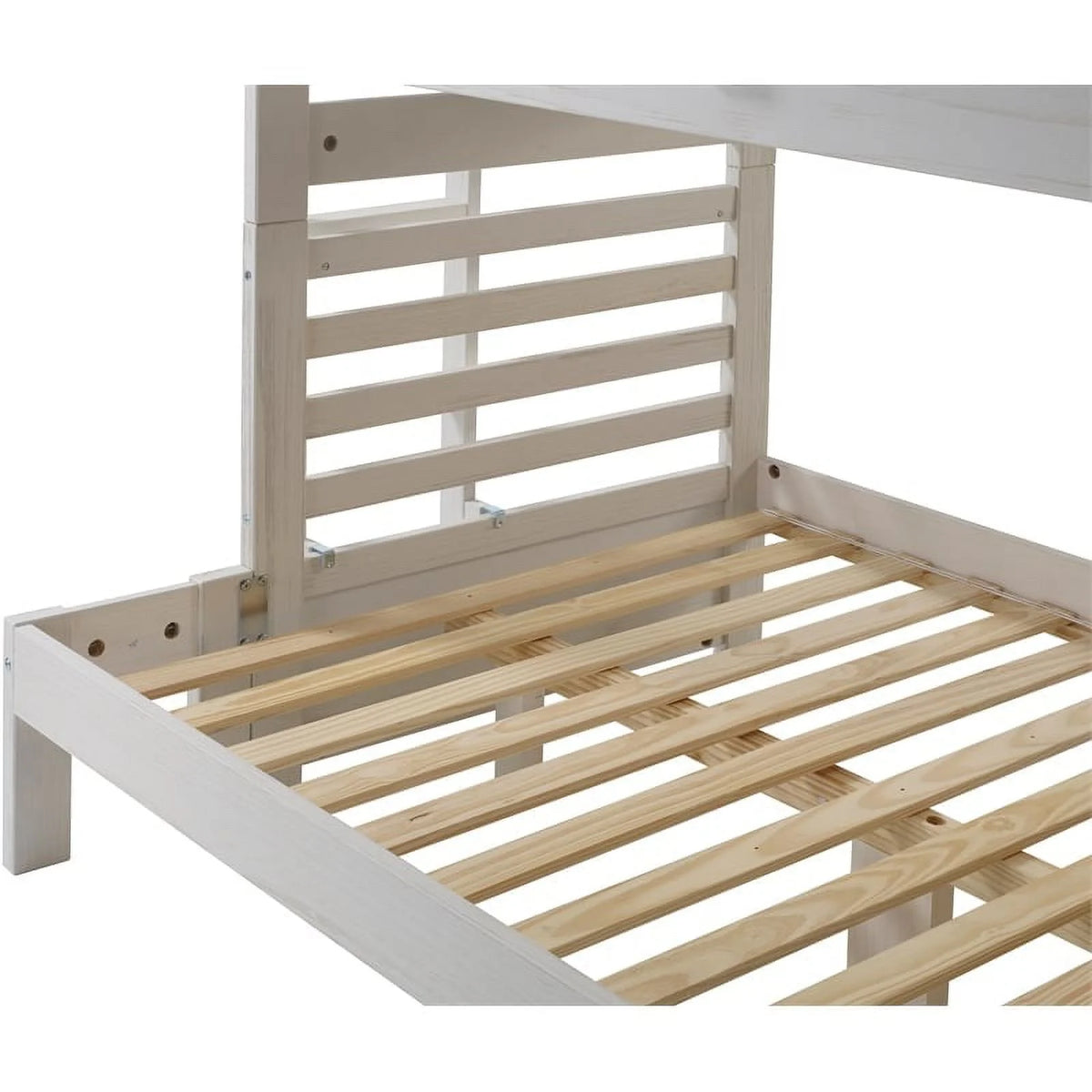 Twin-over-Full Wood Bunk Bed with Staircase Z336680