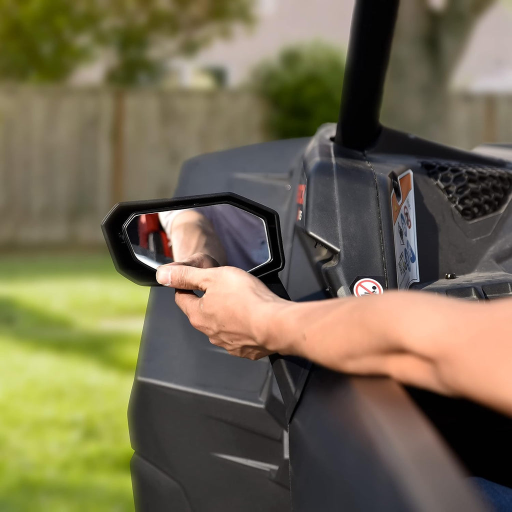 Folding Front Door Rear View Side Mirrors for Can-Am Maverick X3 / X3 MAX 2017-2021, 2PCS N393