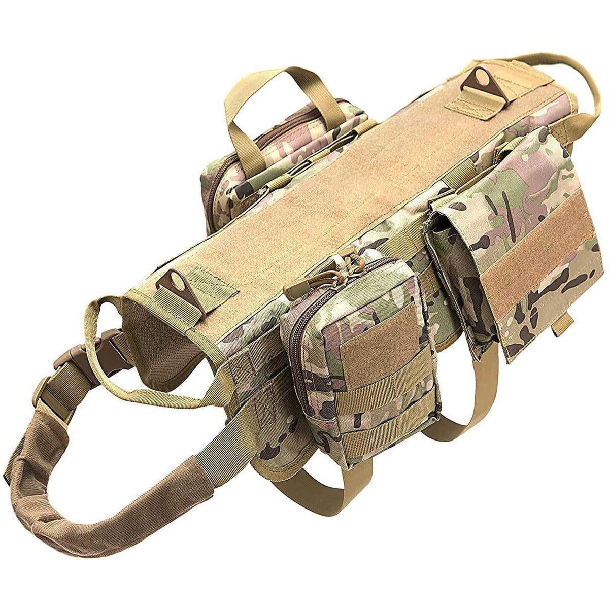 Tactical Dog Harness with Pouches J195783