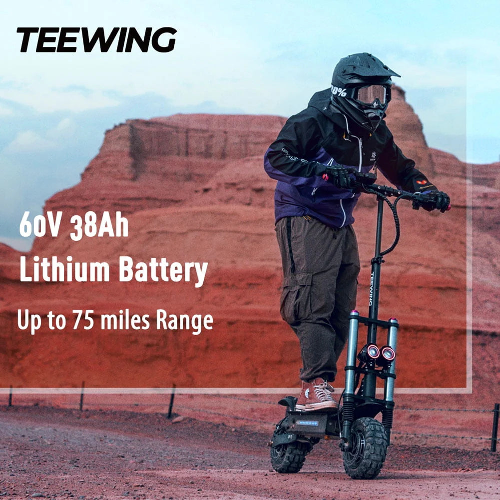 6000W Dual Motor Electric Scooter 55 mph 75 Miles F86935