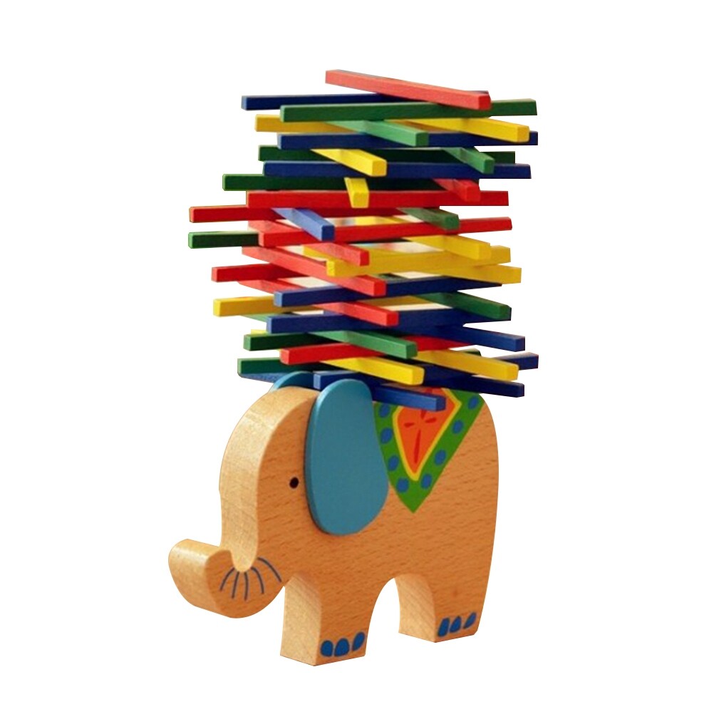 Wooden Stackable Building Blocks Set Educational Toys Z616