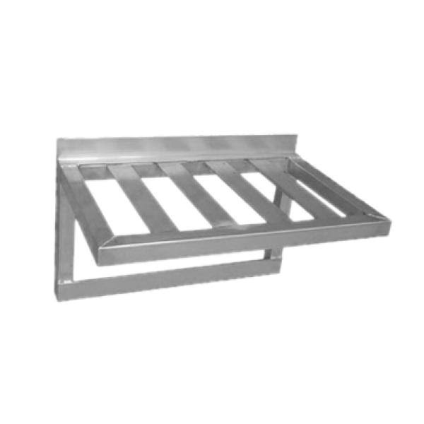 Aluminum 3 Hooks Pot Rack Wall Shelves P861677