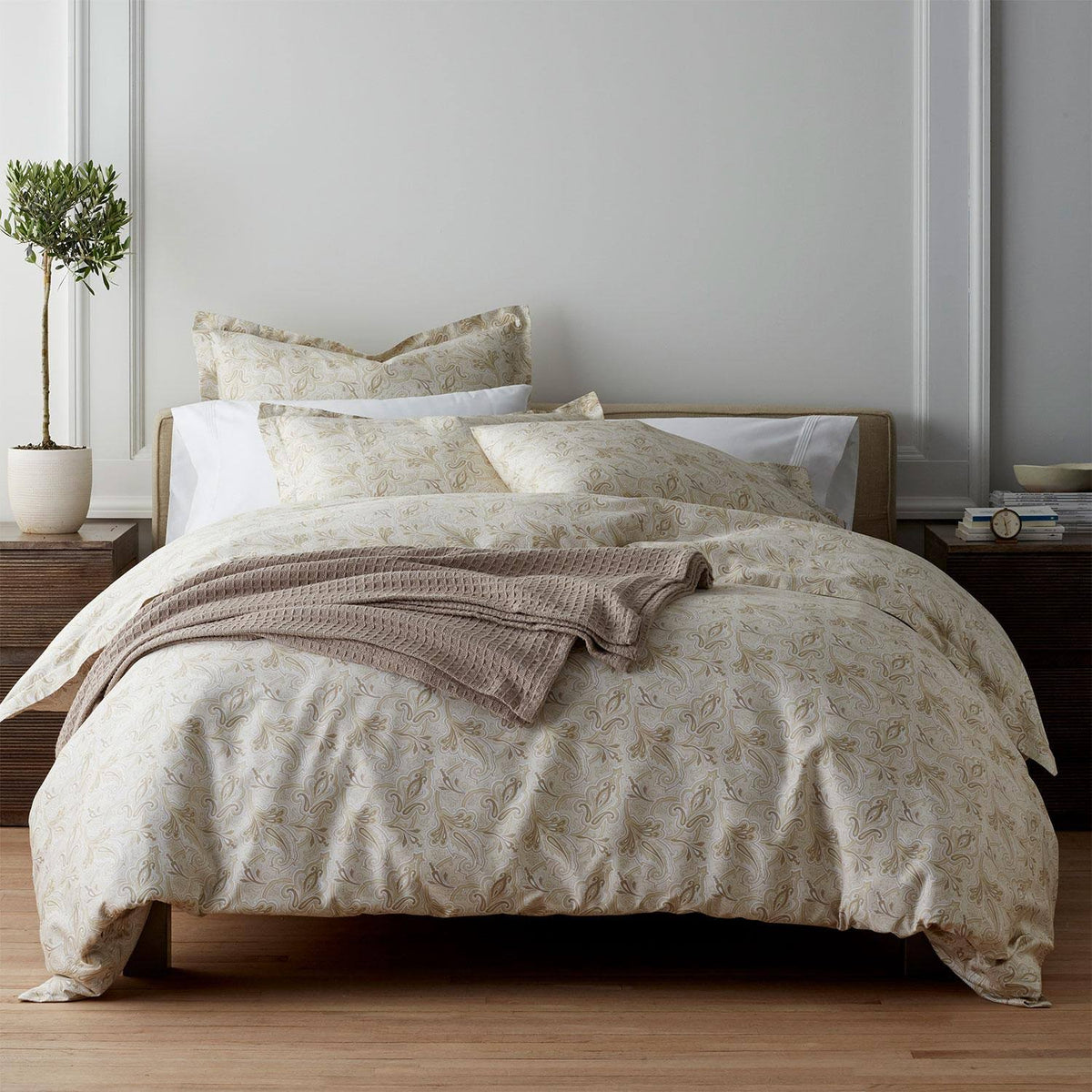 Paisley 400-Thread Count Sateen Duvet Cover Twin L3225
