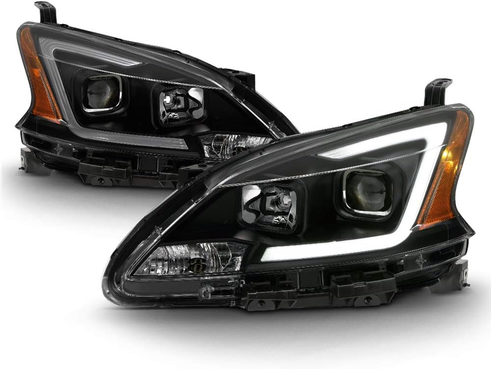Black Housing Smoke Lens LED DRL Projector Headlights Z7464