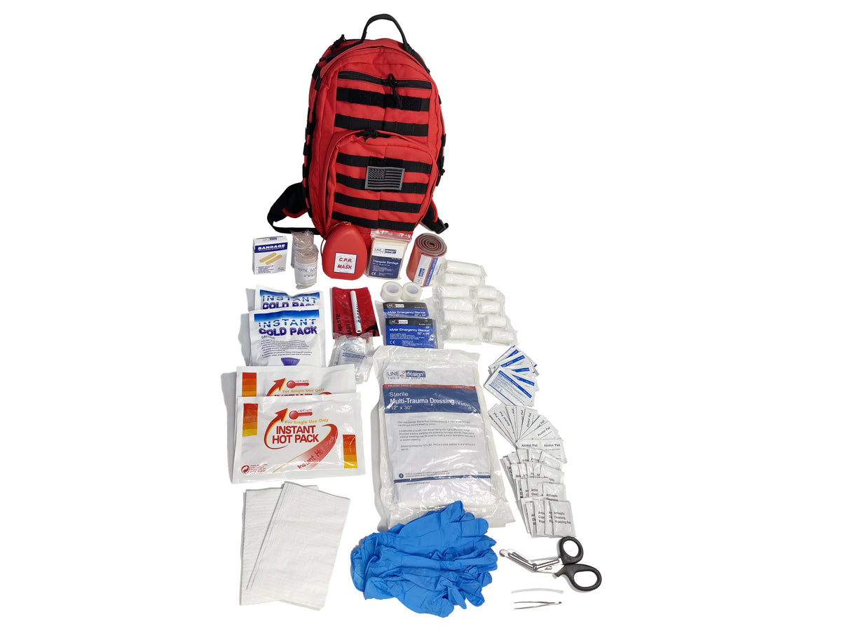 Red First Aid Trauma Backpack Kit W38618