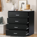 Black 4 Drawer Dresser V187