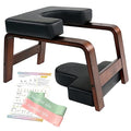 Black Yoga Headstand Bench with Wood and PU Pads F66458