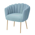 Navy/Gold Velvet Upholstered Feather Side Chair B435124