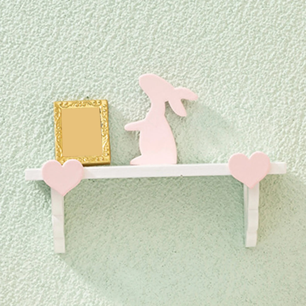 Mini Rabbit Rack Birch Dollhouse Shelf B106199