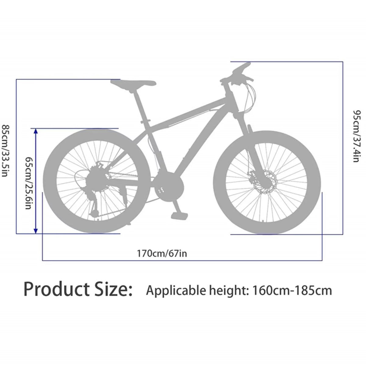 Yellow 21-Speed 26-inch Mountain Bike X511783