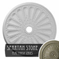 31 1/2x22OD x 3 5/8x22ID x 1 1/2x22P Hand-Painted Ceiling Medallion K97976