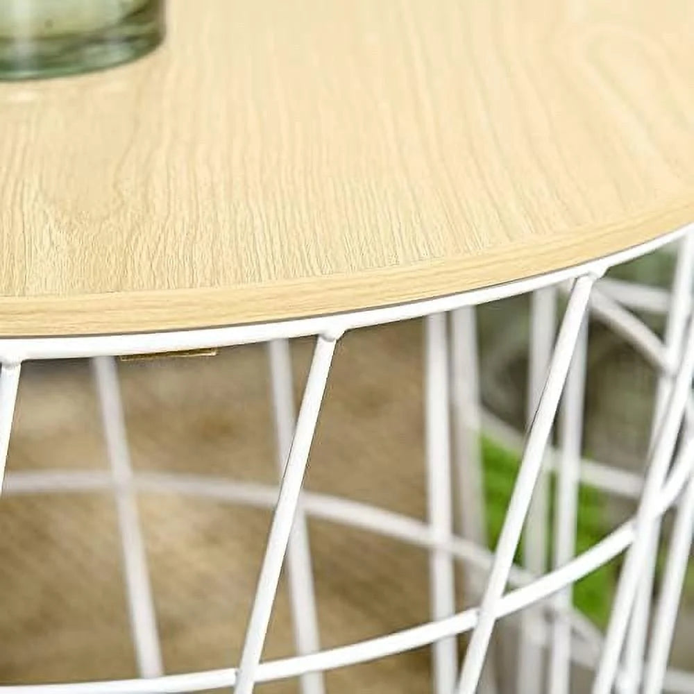 White Nesting End Tables with Removable Top M6752