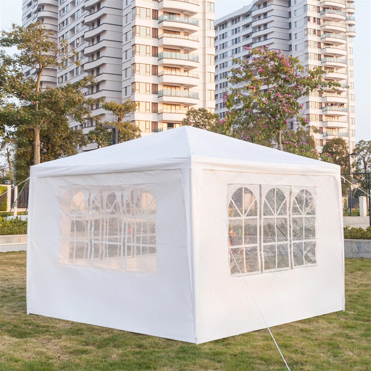 3 x 3m White Waterproof Tent Z702619