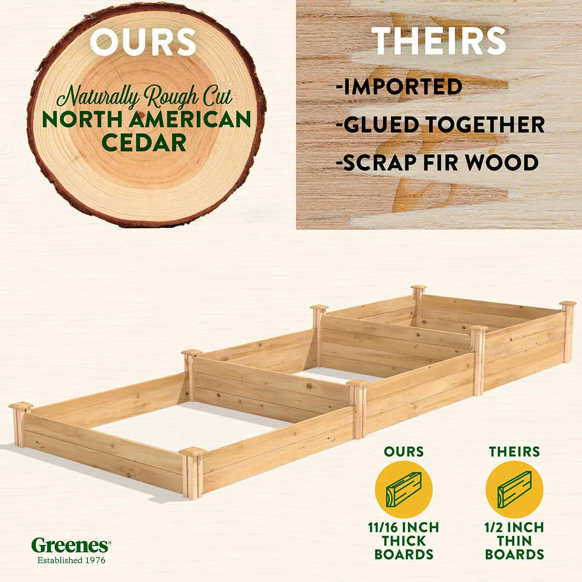 Cedar Raised Garden Bed G20919