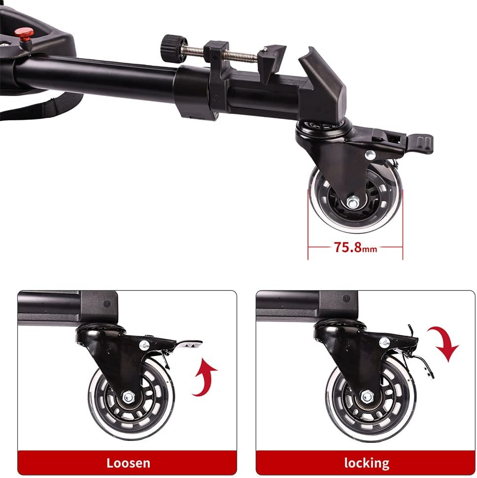 Heavy Duty Tripod Dolly with Wheels J8687